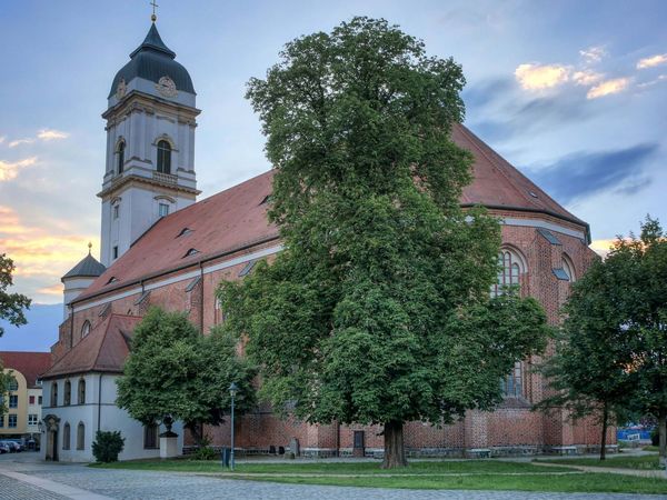 Abendstimmung in Fürstenwalde mit Blick auf den Dom