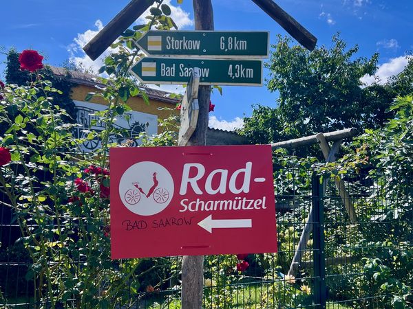 RadScharmützel 2025 Wegweiser beim RadScharmützel 2025