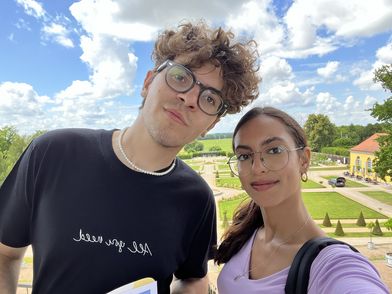Pietro & Ikram im Kloster Neuzelle