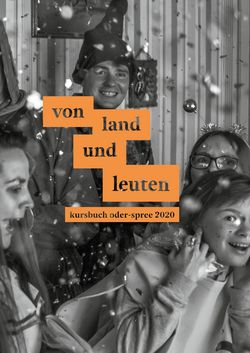 Cover kursbuch oder-spree "von land und leuten"